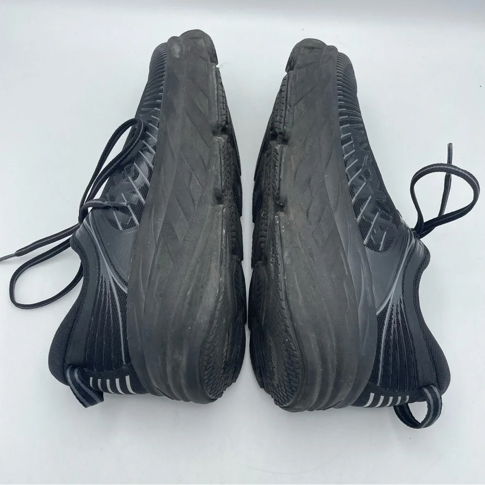Hoka One One Black Athletic Shoes with Cushioned Sole and Breathable Mesh - Picture 5 of 10